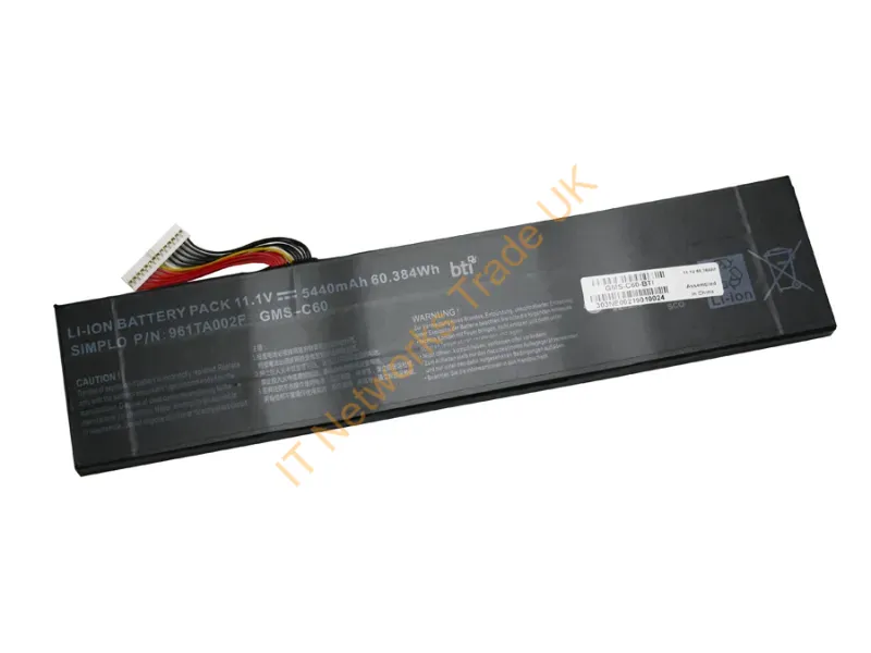 GMS-C60-BTI - Bti Gms-C60- Industrial Rechargeable Battery Lithium-Ion (Li-Ion) 5440 Mah 11.1 V