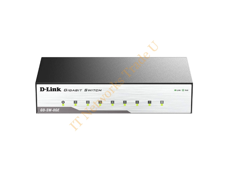 GO-SW-8GE D-Link 8-Port 10/100/1000Base-T Unmanaged Gigabit Ethernet Network Switch