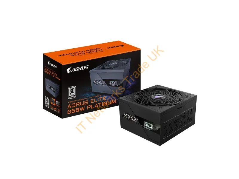 GP-AE850PMPG5 - GIGABYTE AORUS ELITE P850W Power Supply PCIe 5.0, 80 PLUS Platinum, Fully Modular Design, 120mm Fan, ATX 3.0 compatible, EU Plug