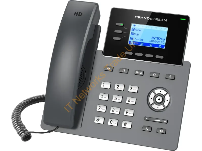 GRP2603 - Grandstream Networks GRP2603 IP phone Black 3 lines LCD
