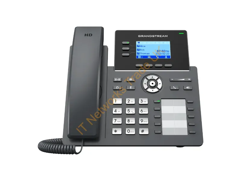 GRP2604P - Grandstream Networks Grp2604P Ip Phone Black 3 Lines Lcd