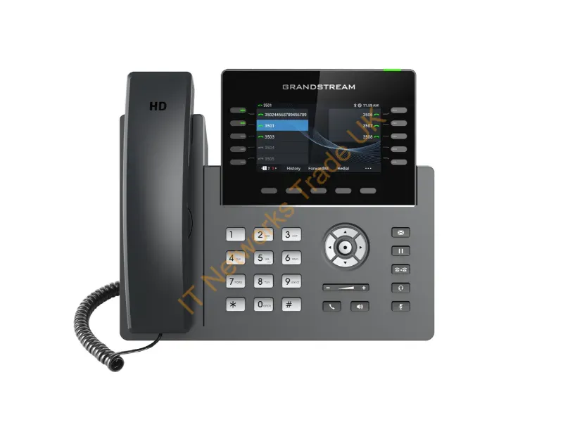 GRP2615 - Grandstream Networks Grp2615 Ip Phone Black, Gray 10 Lines Tft Wi-Fi