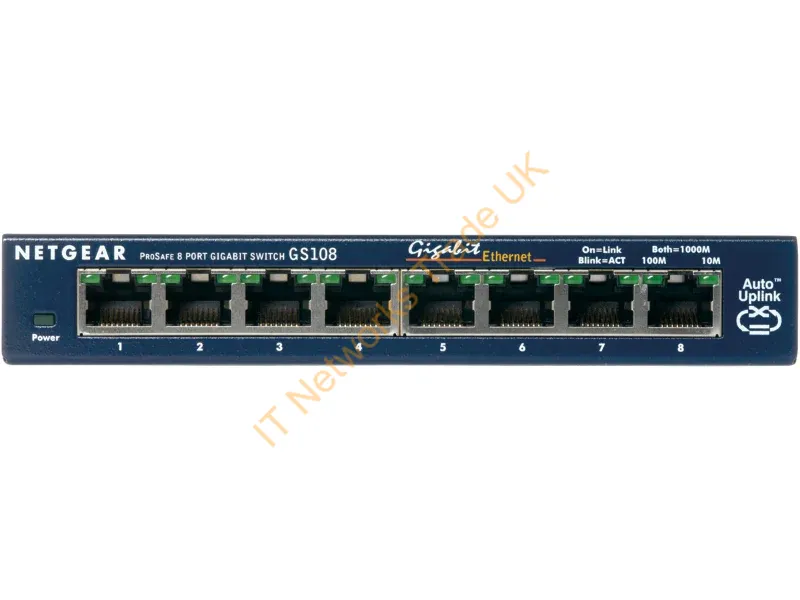 GS108GE Netgear ProSafe 8-Ports 10/100/1000Mbps Gigabit Ethernet Network Switch