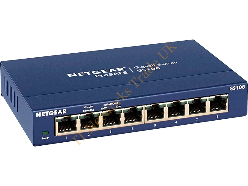 GS108PP-100NAS Netgear 8-Port Gigabit Ethernet PoE Unmanaged Network Switch