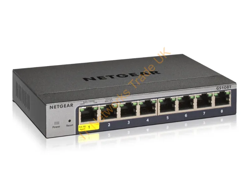 GS108T-300NAS - Netgear Gs108T-300 Managed L2 Gigabit Ethernet (10/100/1000) Gray