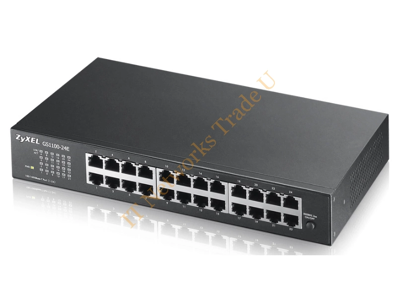GS1100-24E-EU0101F - ZyXEL GS1100-24E Black Network Switch