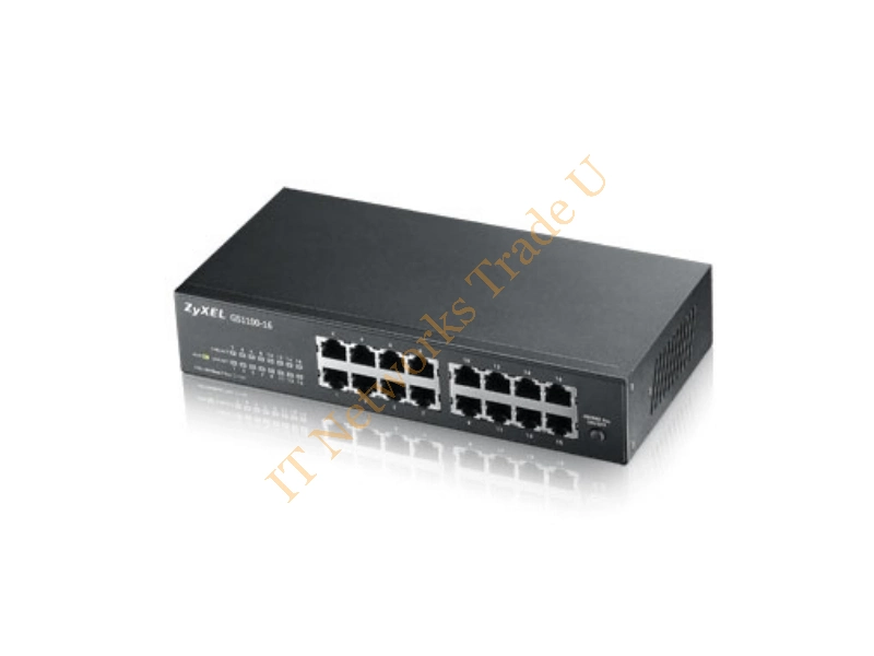 GS1100-24E-GB0101F - ZyXEL GS1100-24E Unmanaged network switch L2+ Gigabit Ethernet (10/100/1000) Black