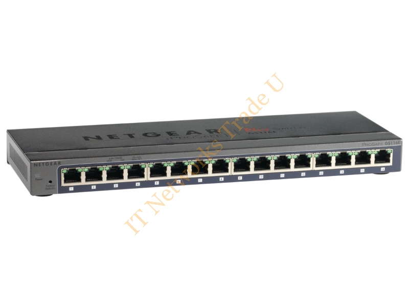 GS116E-200UKS - Netgear GS116E Unmanaged network switch L2 Gigabit Ethernet (10/100/1000) Black