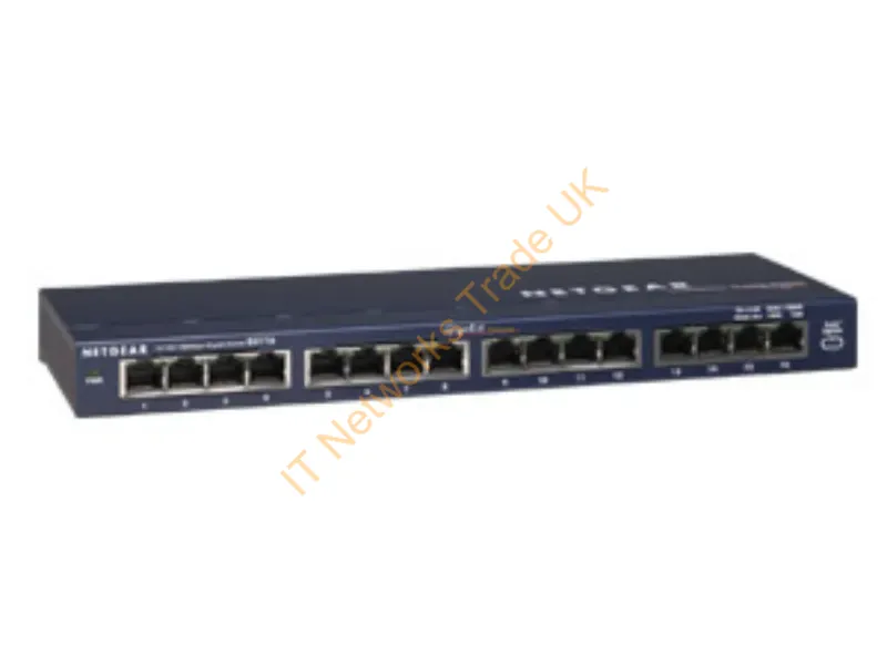 GS116UK - Netgear ProSafe 16 Port Gigabit Desktop Network Switch
