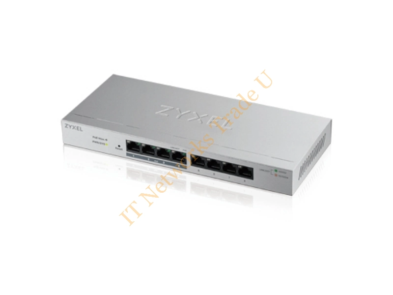 GS1200-8HP-GB0101F - ZyXEL GS1200-8HP Managed L2 Gigabit Ethernet (10/100/1000) Power over Ethernet (PoE) Grey Network Switch