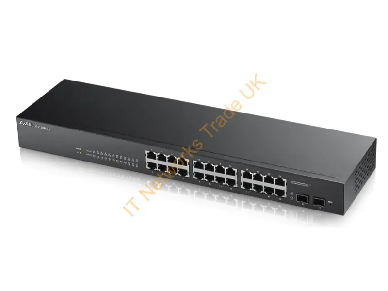 GS1900-24 - Zyxel Gs1900-24 Network Switch Managed Gigabit Ethernet (10/100/1000) Black