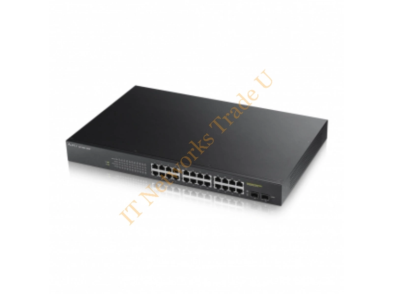 GS1900-24HP-GB0101F - ZyXEL GS1900-24HP Managed network switch L2 Gigabit Ethernet (10/100/1000) Black
