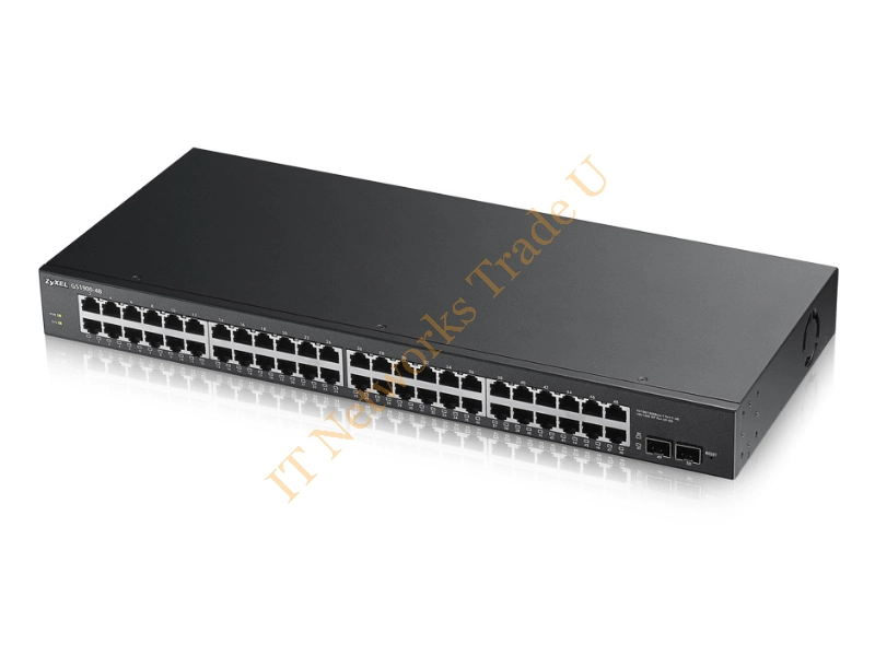 GS1900-48-EU0101F - ZyXEL GS1900-48 L2 Gigabit Ethernet (10/100/1000) Black Network Switch