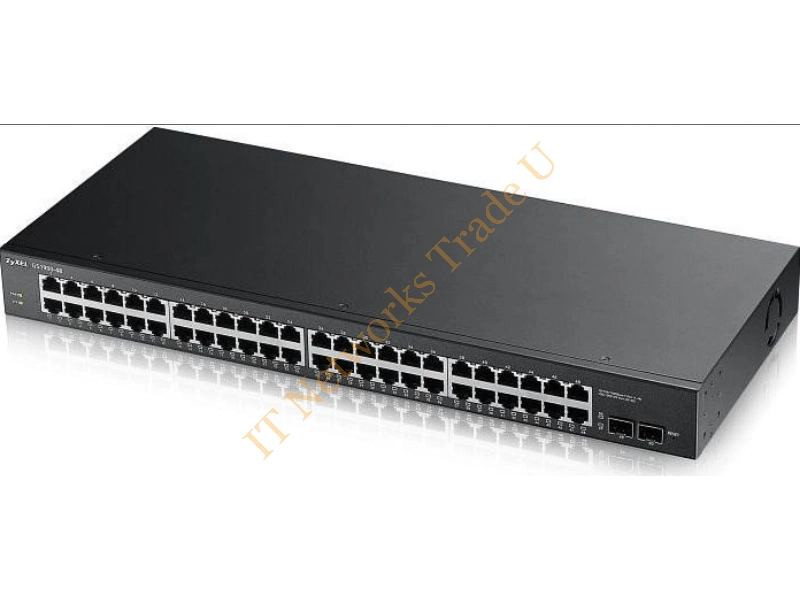 GS1900-48-GB0101F - ZyXEL GS1900-48 Managed network switch L2 Gigabit Ethernet (10/100/1000) 1U Black