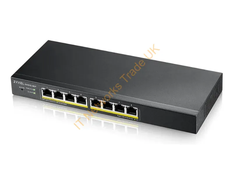 GS1915-8EP - Zyxel Gs1915-8Ep Network Switch Managed L2 Gigabit Ethernet (10/100/1000) Power Over Ethernet (Poe) Black
