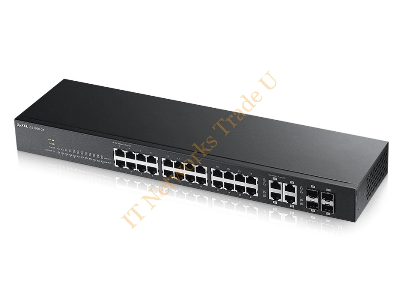 GS1920-24-EU0101F - ZyXEL GS1920-24 Managed network switch L2 Gigabit Ethernet (10/100/1000) Black