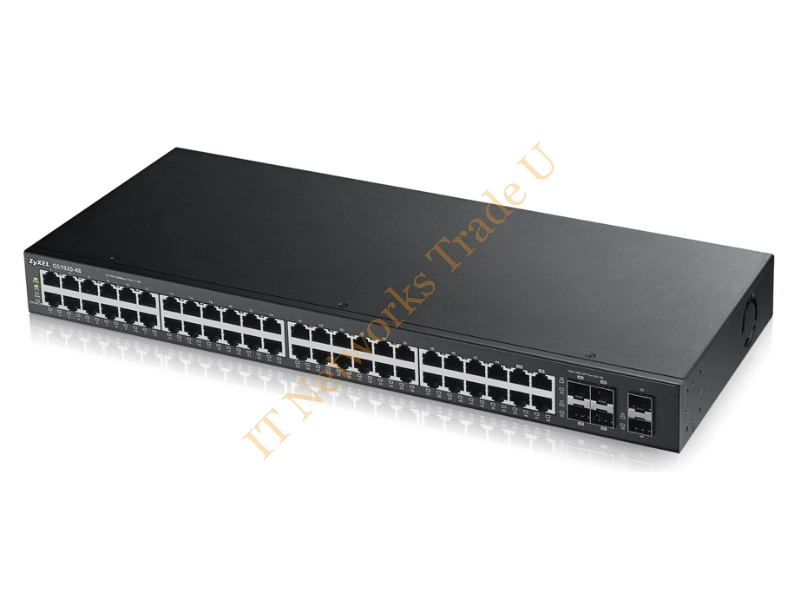GS1920-48-EU0101F - ZyXEL GS1920-48 Managed network switch L2 Gigabit Ethernet (10/100/1000) Black
