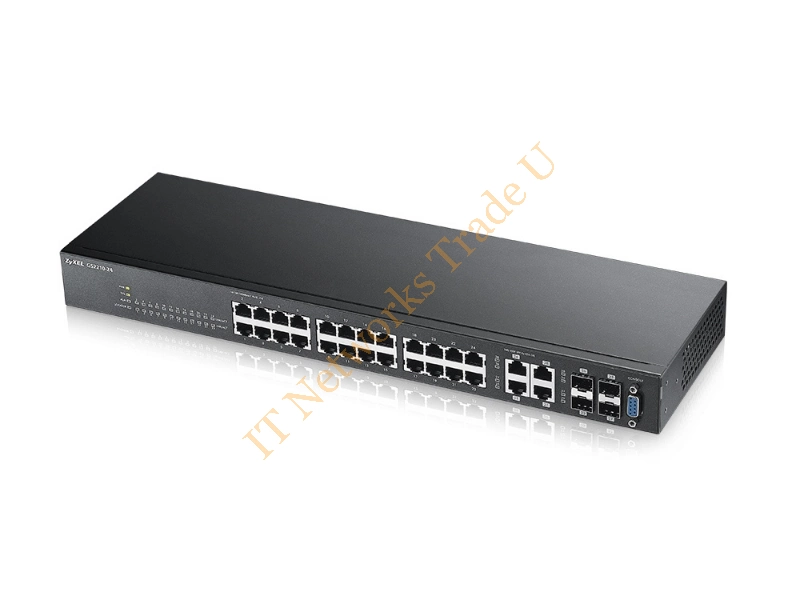 GS2210-24-EU0101F - ZyXEL GS2210-24 Managed network switch L2 Fast Ethernet (10/100) Black