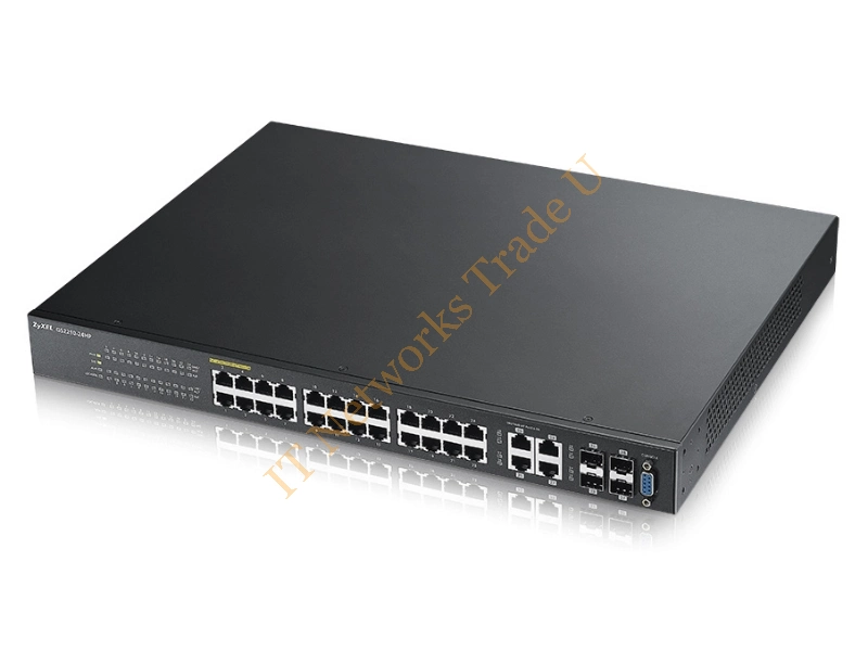 GS2210-24HP-EU0101F - ZyXEL GS2210-24 Managed network switch L2 Fast Ethernet (10/100) Power over Ethernet (PoE) Black