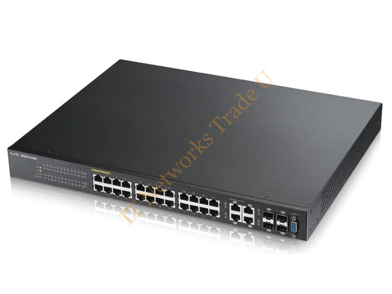 GS2210-24LP-GB0101F - ZyXEL GS2210-24LP Managed L2 Gigabit Ethernet (10/100/1000) 1U Network Switch
