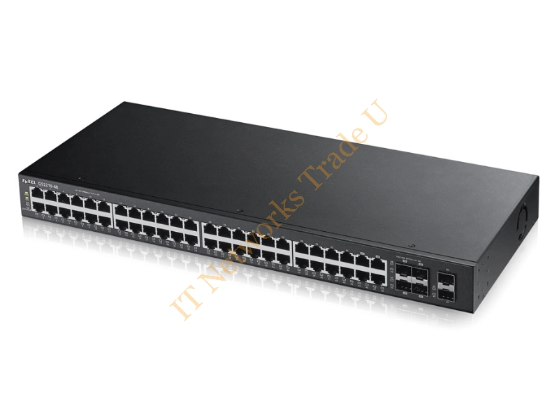 GS2210-48-EU0101F - ZyXEL GS2210-48 Managed L2 Gigabit Ethernet (10/100/1000) 1U Black Network Switch