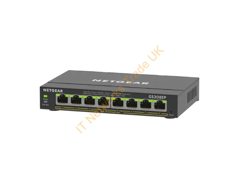 GS308EP-100NAS - Netgear Gs308Ep Managed L2/L3 Gigabit Ethernet (10/100/1000) Power Over Ethernet (Poe) Black