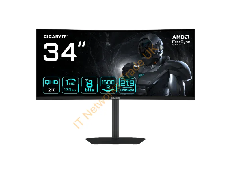 GS34WQCA - GIGABYTE Curved LED-Display GS34WQCA - 86.4 cm (34) - 3440