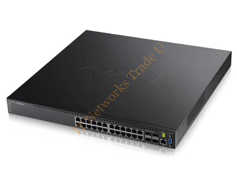 GS3700-24-ZZ0101F - ZyXEL GS3700-24 L2+ Gigabit Ethernet (10/100/1000) Black Network Switch