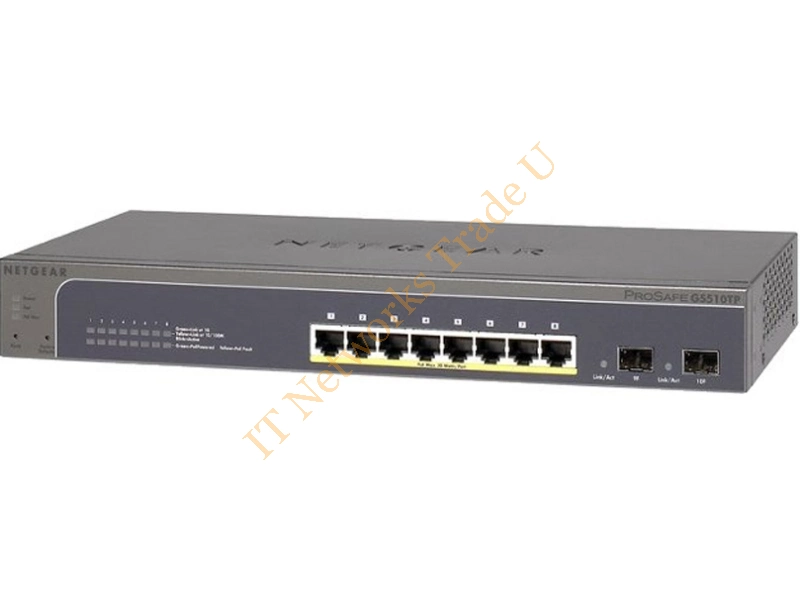 GS510TP-100EUS - Netgear GS510TP Managed network switch Power over Ethernet (PoE) Grey