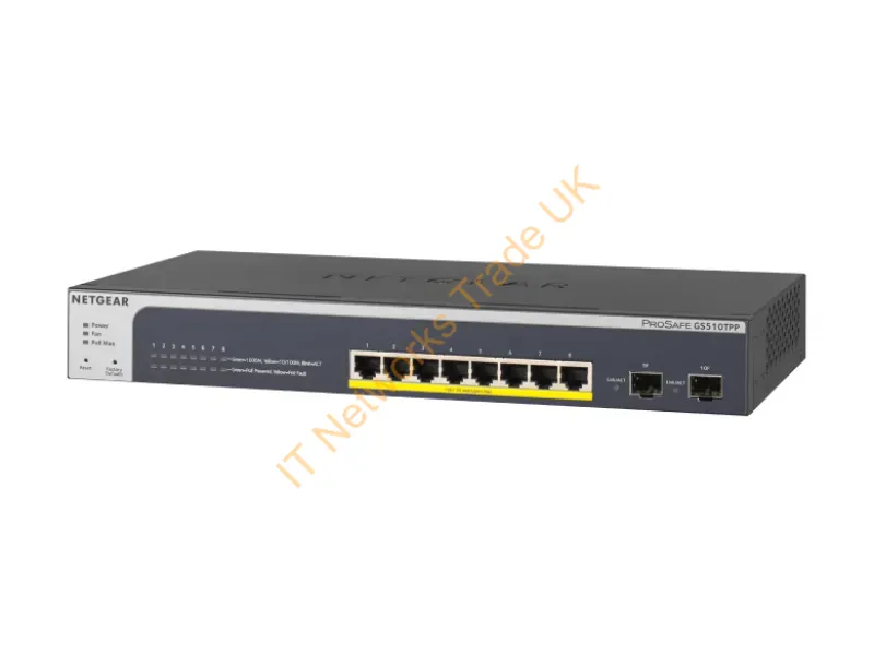 GS510TPP-100NAS - Netgear Gs510Tpp Managed L2/L3/L4 Gigabit Ethernet (10/100/1000) Power Over Ethernet (Poe) Black