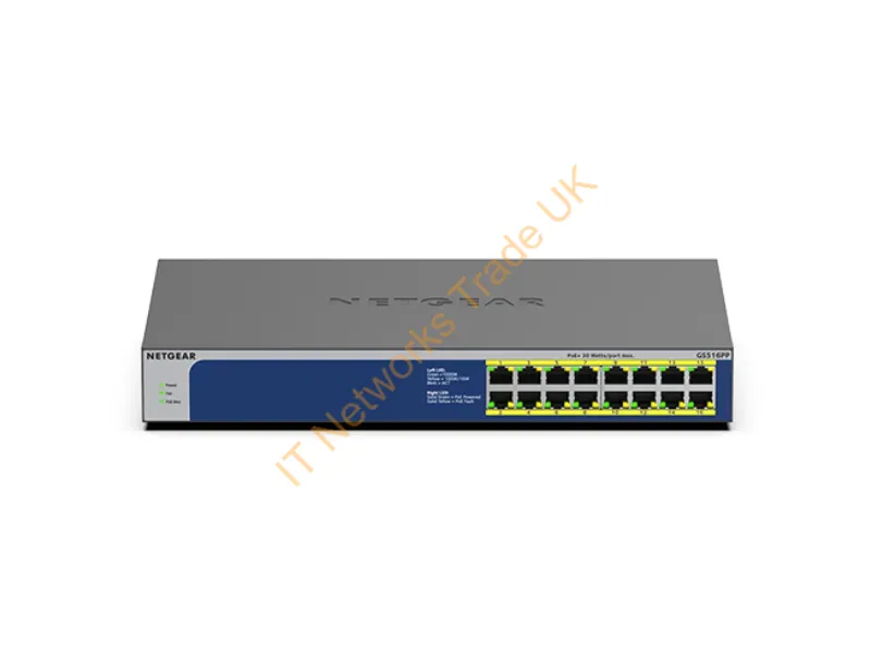GS516PP-100EUS - Netgear 16Port Switch 10/100/1000 PoE/ GS516PP