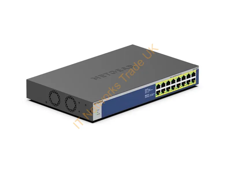 GS516PP-100NAS - Netgear Gs516Pp Unmanaged Gigabit Ethernet (10/100/1000) Power Over Ethernet (Poe) 1U Blue, Gray