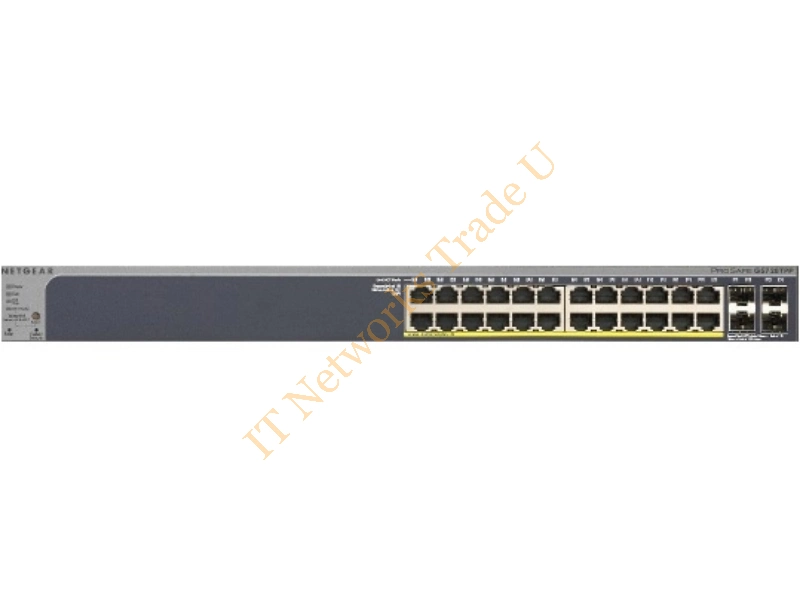 GS728TPP-100EUS - Netgear GS728TPP Managed network switch L3 Gigabit Ethernet (10/100/1000) Power over Ethernet (PoE) Grey