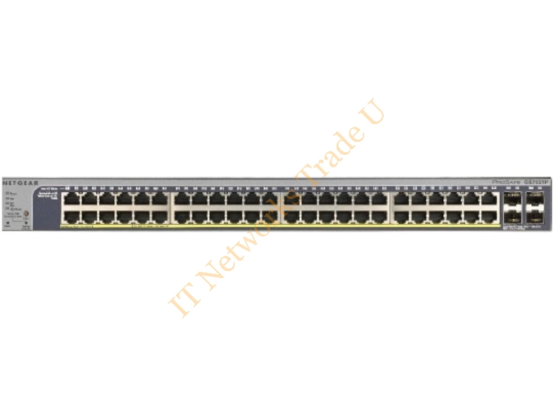 GS752TP-100EUS - Netgear GS752TP Managed network switch L3 Gigabit Ethernet (10/100/1000) Power over Ethernet (PoE) Grey