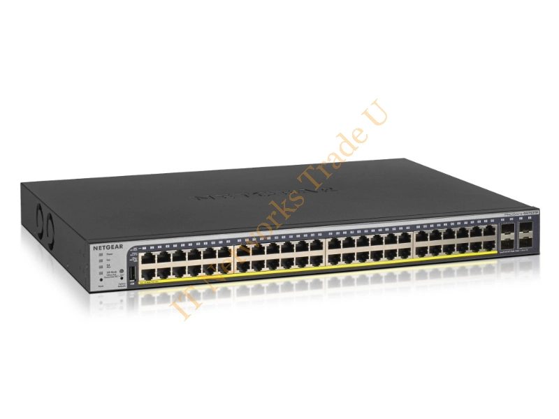 GS752TP-200EUS - Netgear GS752TP Managed L2/L3/L4 Gigabit Ethernet (10/100/1000) Power over Ethernet (PoE) 1U Black Network Switch