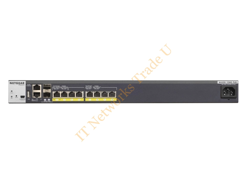 GSM4210P-100NES - Netgear M4200-10MG-PoE+ Managed network switch L2/L3 10G Ethernet (100/1000/10000) Power over Ethernet (PoE) 1U Graphite