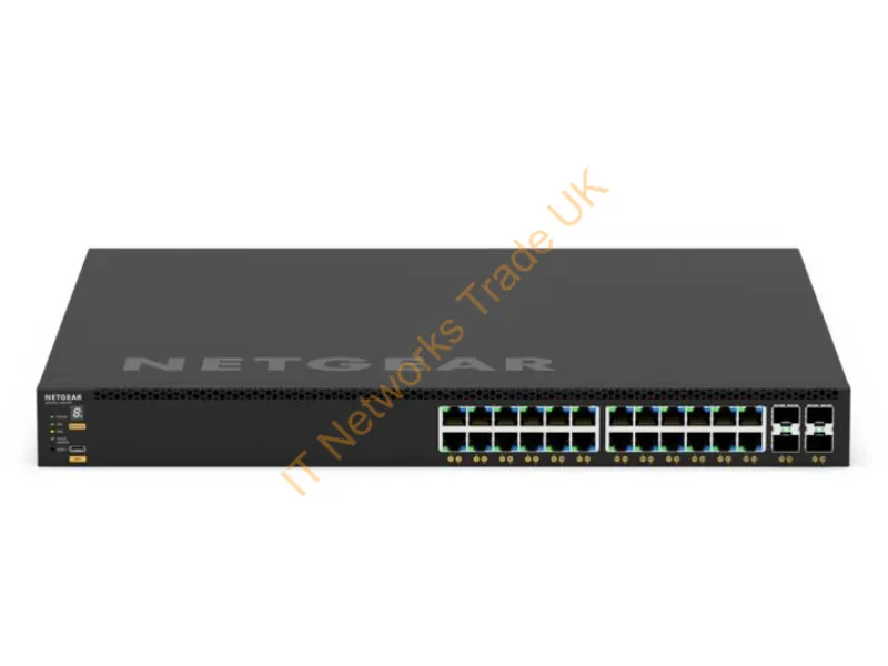 GSM4328-100NES - Netgear Gsm4328-100Ajs Managed L3 Gigabit Ethernet (10/100/1000) Power Over Ethernet (Poe) 1U Black