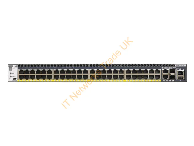 GSM4352PB-100NES - Netgear M4300-52G-PoE+ 1000W PSU Managed network switch L2/L3/L4 Gigabit Ethernet (10/100/1000) Power over Ethernet (PoE) 1U Black
