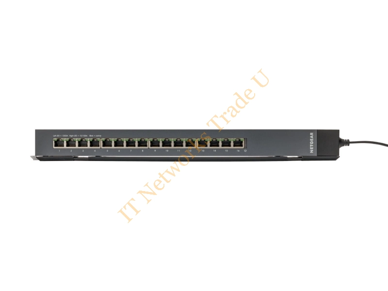 GSS116E-100EUS - Netgear GSS116E Fast Ethernet (10/100) Black Network Switch