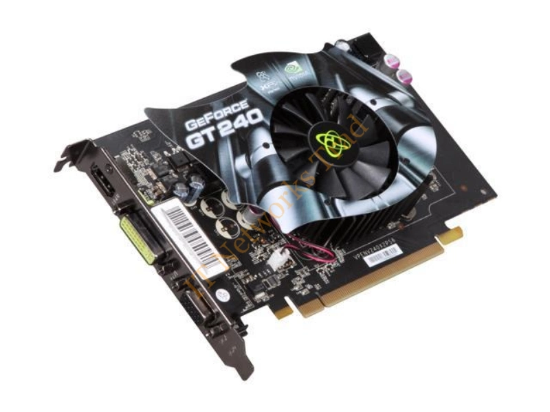 GT-240X-ZHFC XFX GeForce GT 240 1GB 128-Bit GDDR5 PCI Express 2.0 x16 DVI/ D-Sub/ HDMI Video Graphics Card