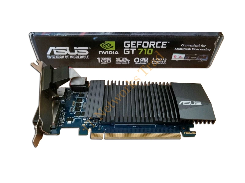 GT710-SL-1GD5-BRK ASUS nVidia GeForce GT 710 1GB GDDR5 VGA/DVI/HDMI PCI-Express Video Graphic Card