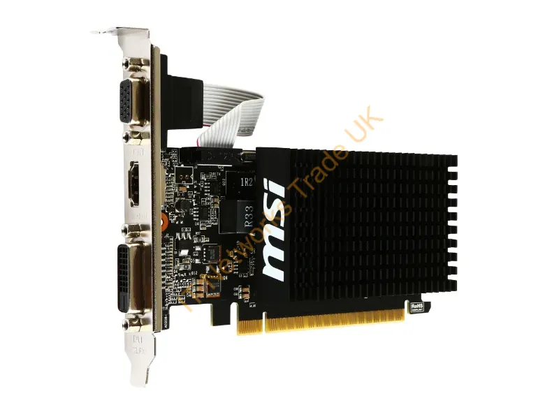 GT7102GD3HLP MSI 2GB nVidia GeForce GT 710 DDR3 64-Bit VGA/ Dual Link DVI-D/ HDMI PCI Express 2.0 x16 Video Graphics Card