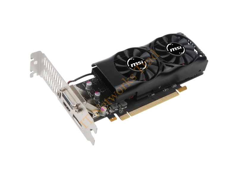 GTX1050TI4GTLP MSI nVidia GeForce GTX 1050 Ti 4GB GDDR5 128-Bit HDMI DisplayPort Dual-Link DVI-D PCI-Express 3.0 x16 Low Profile Video Graphics Card