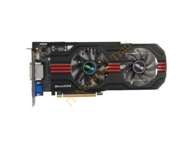 GTX650TI-DC2O-1GD5 ASUS nVidia GeForce GTX 650 Ti 1GB DDR5 128-Bit PCI Express 3.0 D-Sub/ DVI/ HDMI/ HDCP Support Video Graphics Card