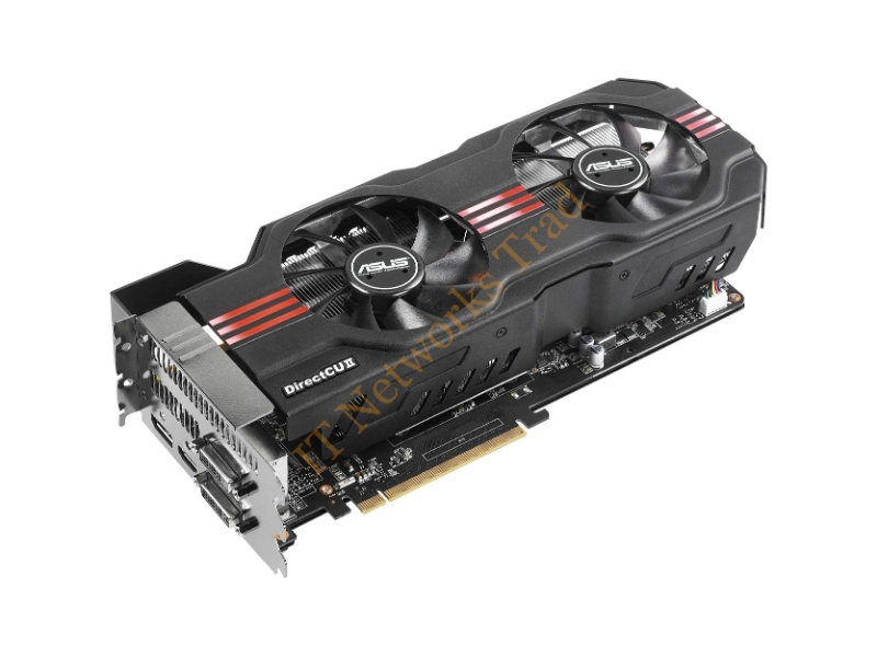 GTX680-DC2T-2GD5 ASUS GeForce GTX 680 2GB GDDR5 256-Bit PCI Express 3.0 x16 Dual DVI/ HDMI/ DisplayPort/ HDCP Ready SLI Support Video Graphics Card