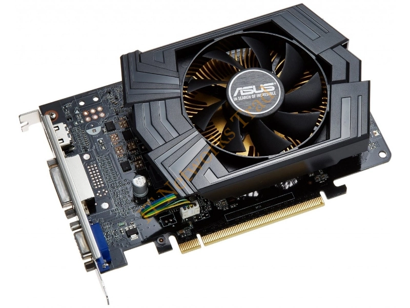 GTX750-PHOC-1GD5 ASUS nVidia GeForce GTX 750 1GB GDDR5 128-Bit PCI Express 3.0 DVI/ D-Sub/ HDMI/ HDCP Support Video Graphics Card