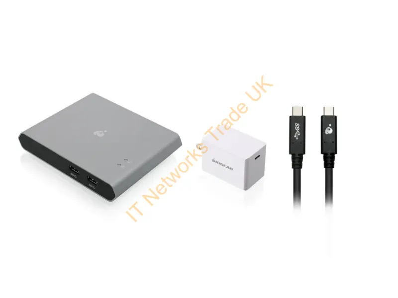 GUD3C04PWRKIT - Iogear Gud3C04Pwrkit Kvm Switch Gray
