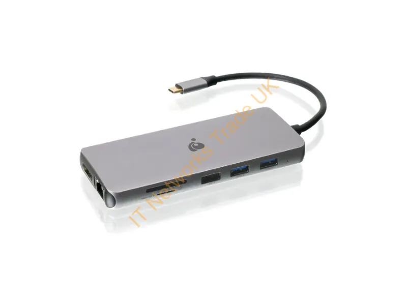 GUD3C4K3P - Iogear Gud3C4K3P Notebook Dock/Port Replicator Usb 3.2 Gen 1 (3.1 Gen 1) Type-C Gray