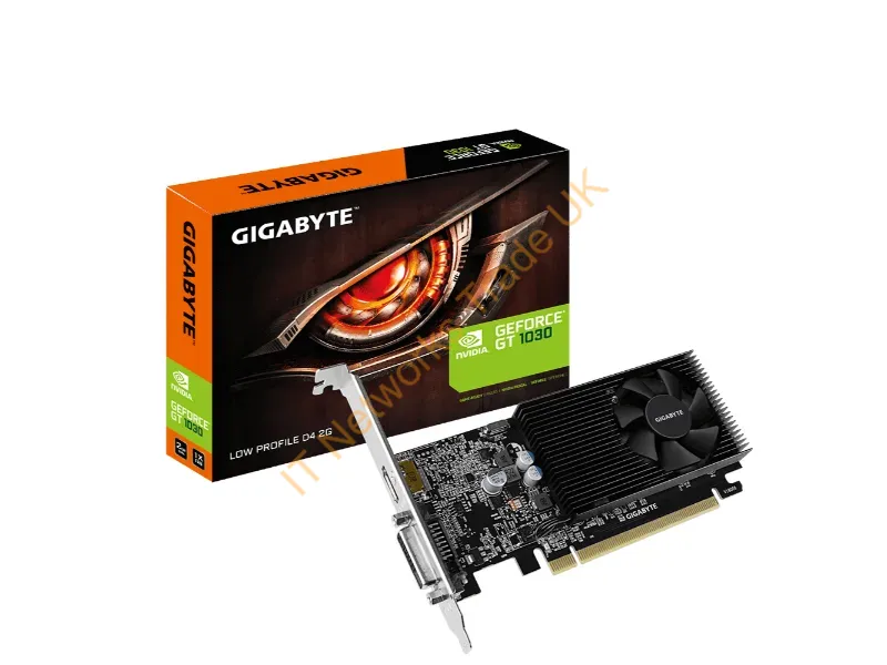 GV-N1030D4-2GL Gigabyte nVidia GeForce GT 1030 2GB DDR4 64-Bit HDMI / DVI-D Video Graphics Card