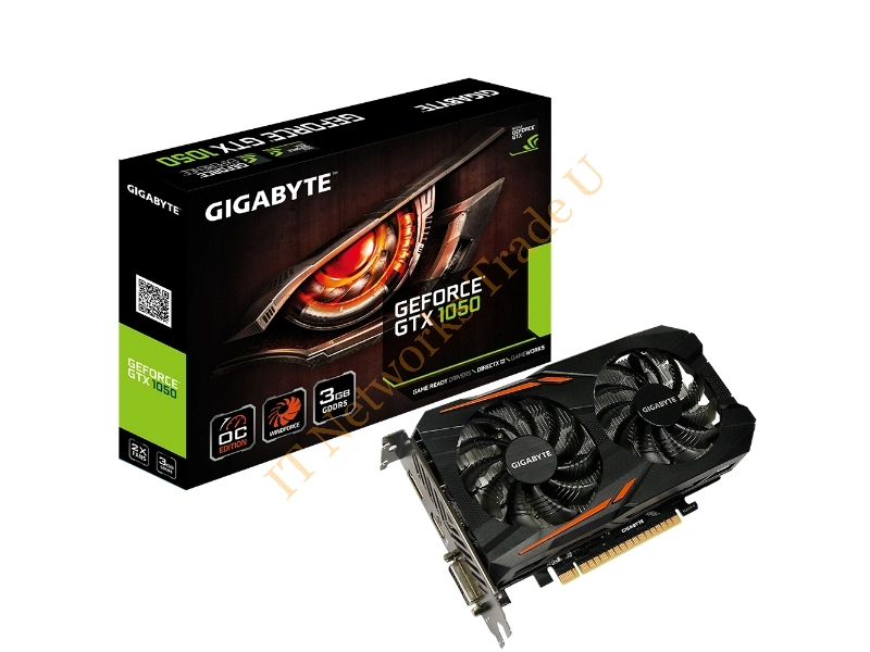 Gigabyte GV-N1050OC-3GD GeForce GTX 1050 3GB GDDR5 graphics card
